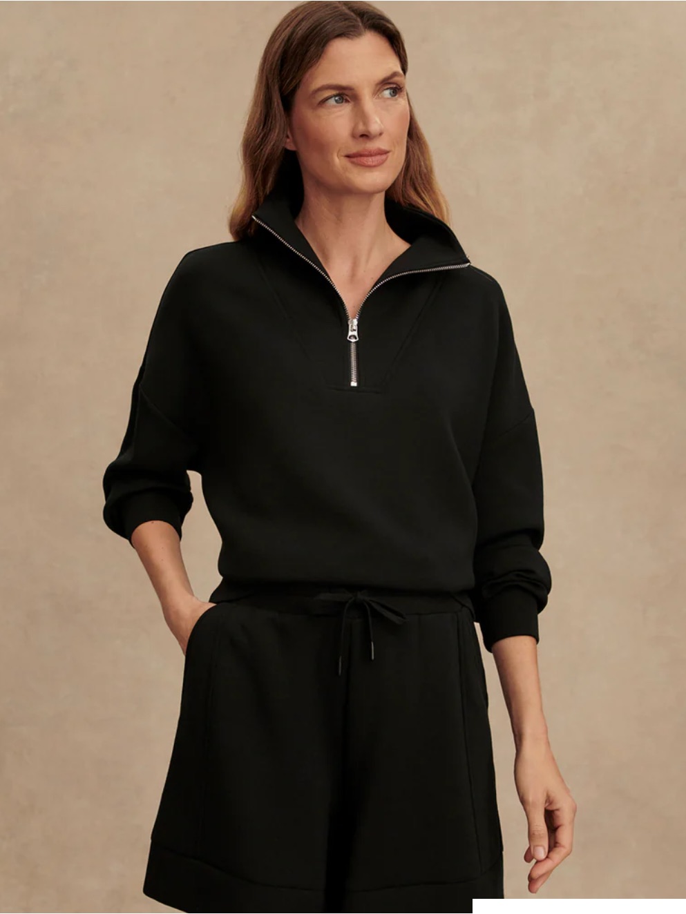 Nwt Varley Hawley Half-Zip Sweat